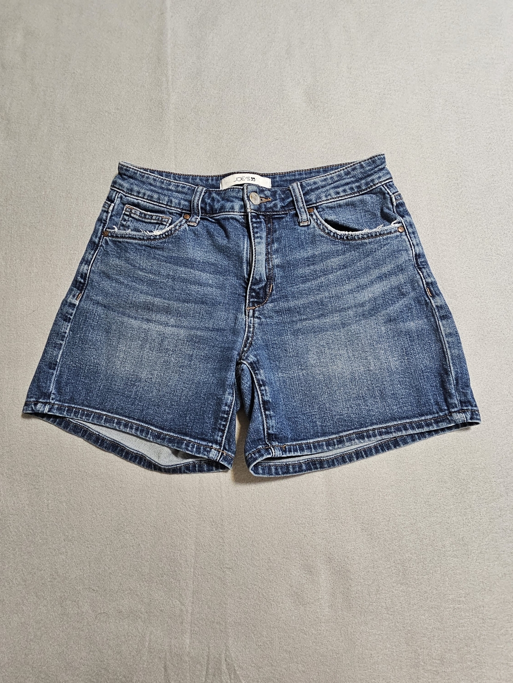 Joe's Jeans Denim Shorts Womens Size 26 Mid Rise Stretch Blue Casual Summer